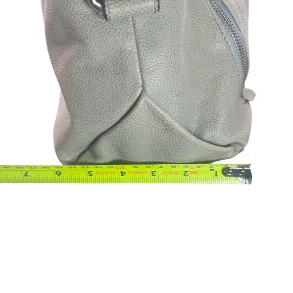 Elliott Lucca Gray Leather Slouchy Hobo Shoulder Bag Crossbody Large - Picture 9 of 15